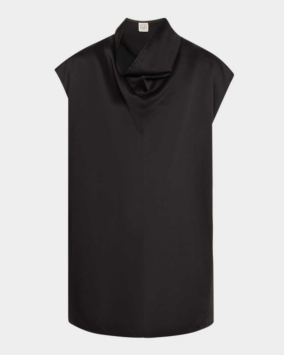 Sleeveless Funnel Neck Top